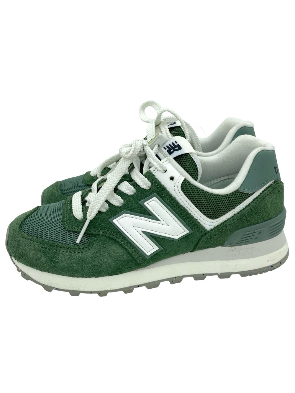New Balance 574 NB Green White Sneakers Size 4.5